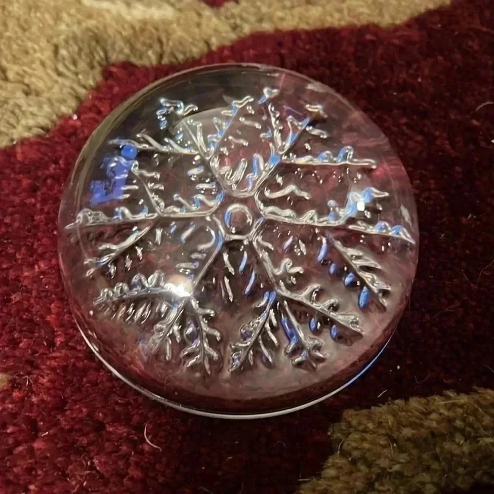 Vintage Avon Snowflake Paperweight